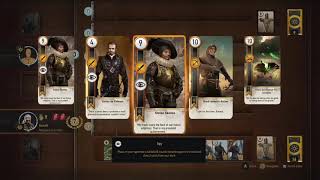 Witcher 3 Gwent: Beating High Stakes with the Nilfgaardian Empire deck! (Hard Gwent difficulty)