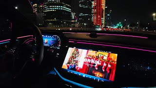 4K mercedes benz w214 e-class - POV night drive osmo pocket 3