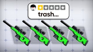 I Used 1-Star Weapon Skins In Roblox Rivals!