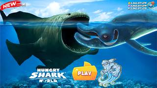 HUNGRY SHARK WORLD - ALL 45 SHARKS UNLOCKED THE BLOOP NEW SHARK COMING SOON GEMS COINS MOD