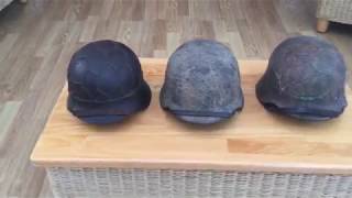 M35 camouflage German helmets