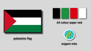 Make a Palestinian Flag with ORIGAMI! (Step-by-Step Tutorial)