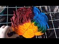 How To Tie Dye : Rainbow Spiral Black Stripes T Shirt