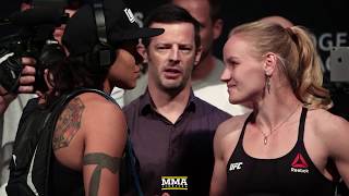 UFC 215: Amanda Nunes vs. Valentina Shevchenko Staredown - MMA Fighting