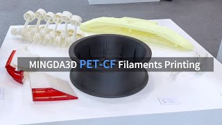 3D Printing PET-CF Filament Wheel Hub Model with MINGDA 1*1*1meter MD-1000 Pro Large 3D Printer