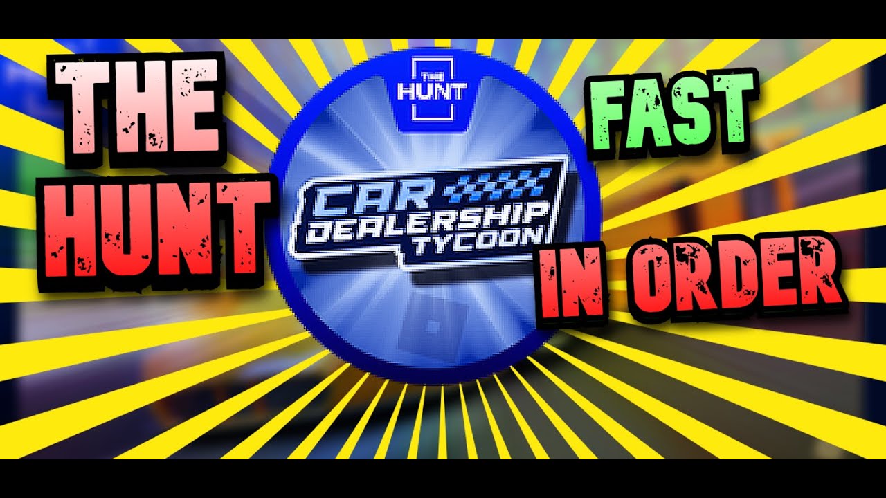 ALL 25 BUNNY LOCATIONS Car Dealership Tycoon The Hunt IN ORDER - YouTube