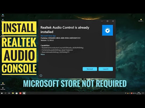 #realtek Fix Realtek Audio Console Missing || Realtek Audio Console || Windows 10