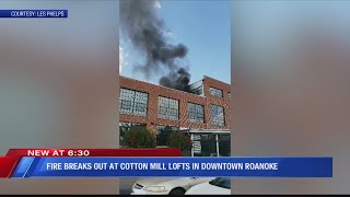 Fire breaks out in downtown Roanoke apartment building