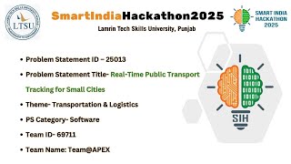 SIH 2025 : Real-Time Public Transport Tracking System - Track My Bus