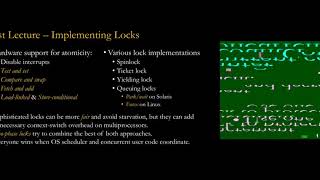 EECS-343 Lecture 12: Concurrent Data Structures