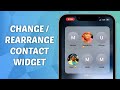 How to Rearrange or Change Contacts in Contact Widget on iPhone - iOS 17
