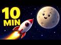 🚀🌙 10-Minute Rocket to the Moon Timer | Stay Focused Until Landing!