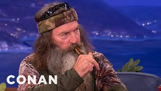Duck Commanders Teach Conan To Make Duck Calls | CONAN on TBS