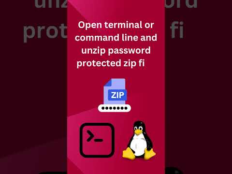 Linux Ubuntu Unzip Password Protected ZIP File #unzip #password #protected #zip #file #terminal