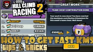 Hcr2-How to get fast kms(easy tips & tricks)- you can use to do 120kms=1 hours | Hill climb racing 2