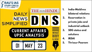 The Hindu Analysis | 01 May, 2023 | Daily Current Affairs | UPSC CSE 2023 | DNS