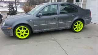 Blaze Yellow Plasti Dip on My Jetta MK4