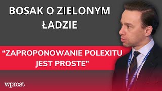 Krzysztof Bosak ostro o Zielonym Ładzie. \