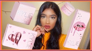 Kylie Cosmetics Birthday Collection Face/Lip Swatches on Brown Skin