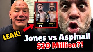 Joe Rogan LEAKS Jon Jones vs. Aspinall PAYDAY?! Colby Covington wants Sean Strickland at 185!!