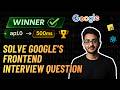 Solving Google Frontend Interview Question: Concurrency + Priority