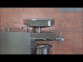 Castor seeds oil extractor, Stainless steel automatic cold press oil machine,  Castor oil press