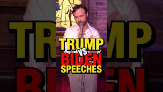 TRUMP vs BIDEN speeches! #standupcomedy #standup #trump #biden #impressions