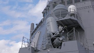 5インチ砲とファランクスのデモンストレーション（護衛艦「あたご」一般公開）（2022年11月5日）