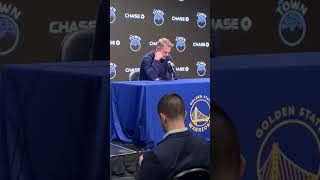 live📱 Kerr on Klay’s ACL rehab and asking him and Stephen Curry to be around the team