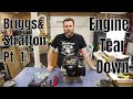 Small engine tear down for Briggs &Stratton over head valve engine