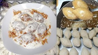 كبة لبنية بمحضرة الطعام, kibbah labania, Kubba with yogurt