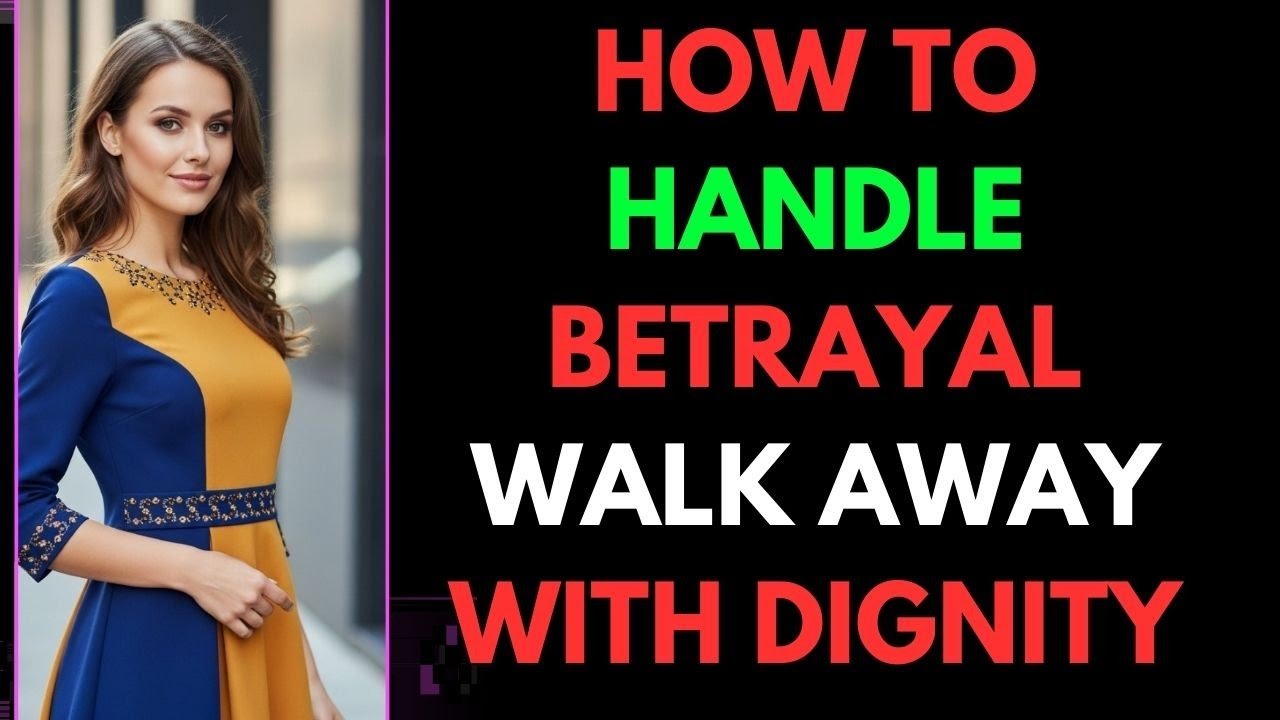 How To Handle Betrayal Walk Away With Dignity Youtube