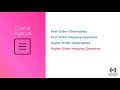 Course Agenda for Higher order RxJS observable