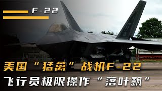 美國“猛禽”戰機F-22，飛行員極限操作“落葉飄”，高清畫面曝光 #抗日戰爭 #中國纪实 #纪录片 #纪实解说 #悬疑犯罪