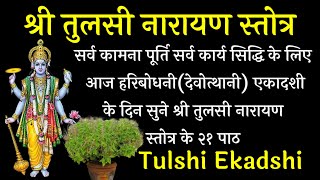 हरिबोधनी एकादशी व्रत स्तोत्र | देवोत्थानी एकादशी व्रत स्तोत्र | आज के दिन सुने तुलसी नारायण स्तोत्र