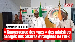 AES : “Nos Chefs d’État restent totalement attachés à l’idéal panafricain” (Abdoulaye Diop)