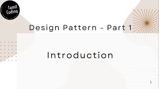 Design Pattern | C# | Interview Questions | Tamil