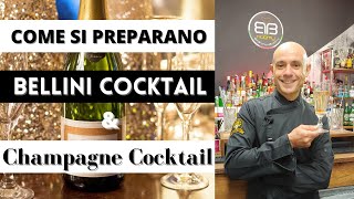 Come preparare Bellini Cocktail e Champagne Cocktail IBA