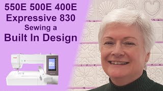 Janome 550E, 500E and 400E | Elna Expressive 830 | Sewing an In Built Design