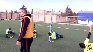 حصة تدريبية كاملة للاعبي كرة القدم (احماء.مرونة.سرعة)_séance  d'entraînement_football