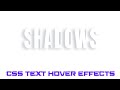 Css Text Hover Effects | Css Hover Effects 2020
