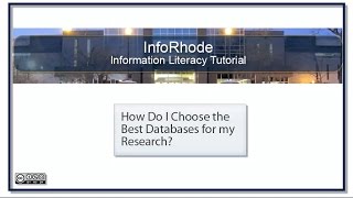 How Do I Choose the Best Databases for My Research?