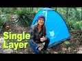 Single Layer Waterproof Night Cat Backpacking Tent - How To Setup