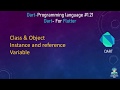 #21 Class, Objects, Instance and reference Variable example. Dart Tutorial for Flutter in Hindi