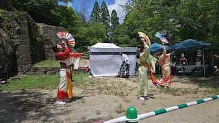 土岐高山城戦国武将隊　苗木城🏯演武⚔️桔梗🌸