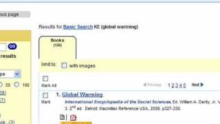 Gale Virtual Reference Library screencast