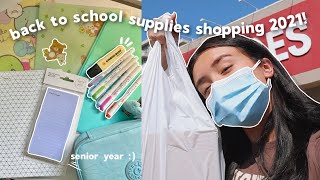 BACK TO SCHOOL SUPPLIES SHOPPING 2021! senior year shopping :)