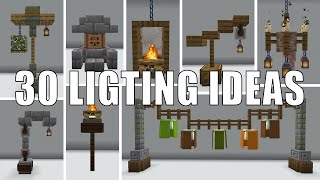 Minecraft How to Build Inspirational Lighting | Lighting Design Ideas