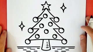 HOW TO DRAW A CHRISTMAS TREE