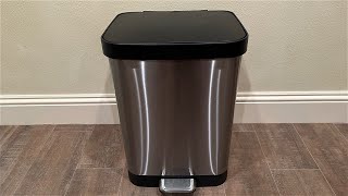 Glad Stainless Steel 13 Gallon Trash Can Review